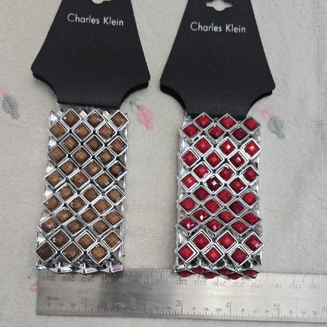 Nwt Two Stretch Cuff Bracelets.
